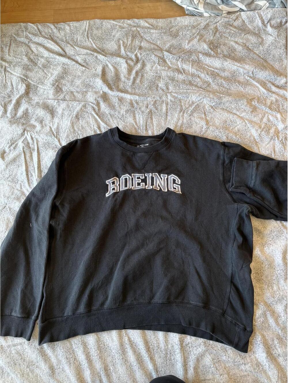 Boeing Black Crewneck Sweatshirt XXL